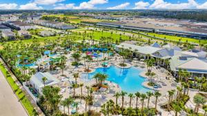 an aerial view of the pool at the resort at New 10-bedroom Luxury Retreat, Private Pool and Spa, Near Disney and Orlando in Clermont +83 photos