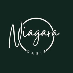 a handwritten sign for a restaurant in a circle at 4BR Niagara Falls Home Free Parking WiFi in Niagara Falls