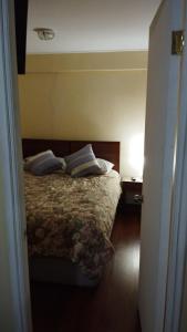 Ένα ή περισσότερα κρεβάτια σε δωμάτιο στο Cabañas El Pirata