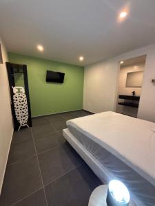 Ένα ή περισσότερα κρεβάτια σε δωμάτιο στο Casa Nalya