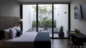 Ένα ή περισσότερα κρεβάτια σε δωμάτιο στο Apartamento vista hermosa