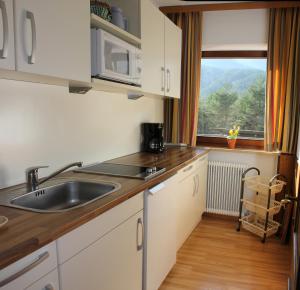 Kuchyňa alebo kuchynka v ubytovaní Gästehaus Friedl