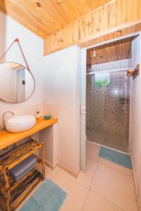 Koupelna v ubytování Casa na montanha