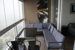 Гостиная зона в Exclusivo departamento con vista al mar