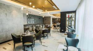 Χώρος καθιστικού στο Magnotel Tongxiang Shimao Center