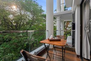 Balkón nebo terasa v ubytování SinQ Symbol