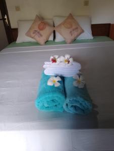 Кровать или кровати в номере MAHADING cottages