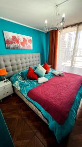 Кровать или кровати в номере Piscina Plaza de Armas Late Check in