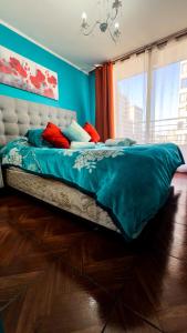 Кровать или кровати в номере Piscina Plaza de Armas Late Check in