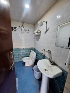 Et badeværelse på Valley King Resort