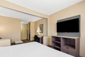 Μια τηλεόραση ή/και κέντρο ψυχαγωγίας στο Quality Inn & Suites Springfield Southwest near I-72