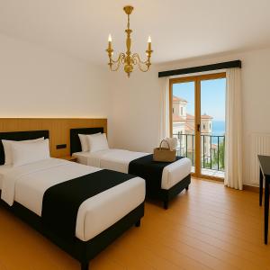 Postel nebo postele na pokoji v ubytování Taksim kamilo Hotel Apart Bed & Breakfast