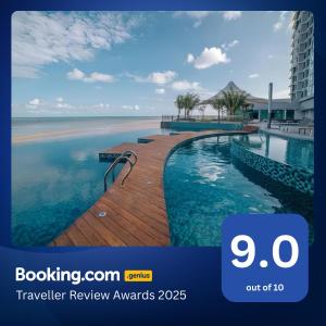 a screenshot of a review of a hotel swimming pool at Imperium Residence Kuantan in Kuantan
