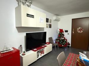 TV a/nebo společenská místnost v ubytování Dal Cappellaio Matto