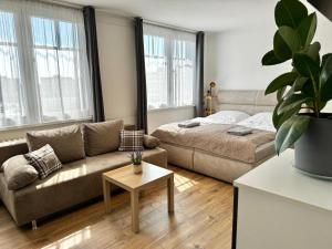 Χώρος καθιστικού στο Smarty Choice Living with FREE PARKING - Vondroušova