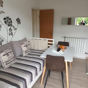 a living room with a couch and a table at Apartments Duras in Gruda +20 photos