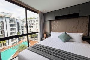 Giường trong phòng chung tại 2 BR Apt Pool View - CTG B507-8 +12 ảnh