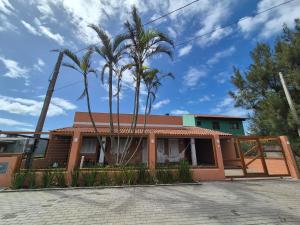 Bygningen som feriehuset ligger i