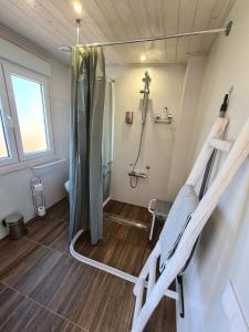 Ένα μπάνιο στο Chambre d'hôtes du Cerisier