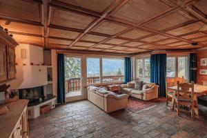 Posezení v ubytování Casa Sur Vitg