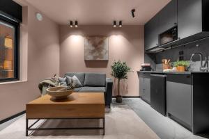 Кухня или мини-кухня в New apartment in the very heart of Tromsø
