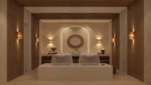 Ένα ή περισσότερα κρεβάτια σε δωμάτιο στο The Lince Ecorkhotel Évora