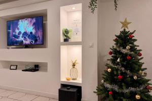 Μια τηλεόραση ή/και κέντρο ψυχαγωγίας στο Clos des chênes