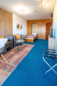 Giường trong phòng chung tại Appartement Bergluft +5 ảnh