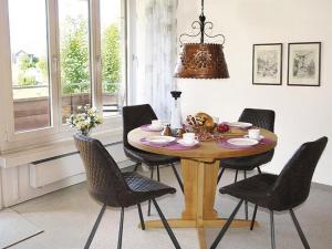 Χώρος καθιστικού στο Apartment Piz Mundaun