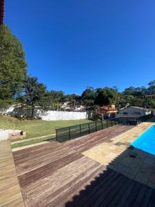Бассейн в Chácara da Sol 10 pessoas или поблизости