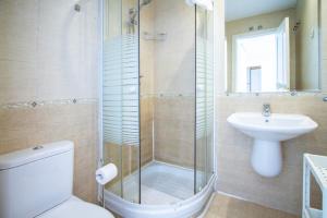 Et badeværelse på Apartamento Green City Deco