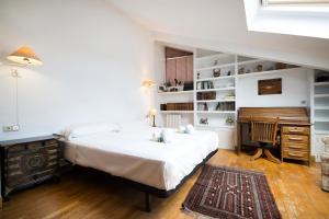 Ένα ή περισσότερα κρεβάτια σε δωμάτιο στο Gabi enea Ideal para familias