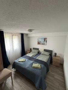 Postel nebo postele na pokoji v ubytování Apartament Loza Bar