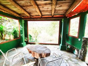 Posezení v ubytování Los Matos, Canarian house in Valleseco