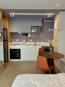 Køkken eller tekøkken på Studio Moderno na Velha, perto da Vila Germânica