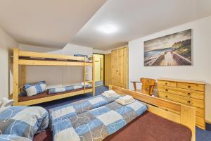 Postel nebo postele na pokoji v ubytování Chalupa Javořinka