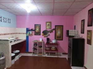 Kuchyň nebo kuchyňský kout v ubytování Beautiful air condioned villa for singles, couples, families and groups cozy stay