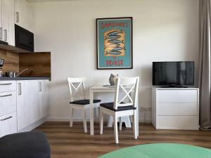 Køkken eller tekøkken på Strandhotel - 19 "Sardinenbüchse"