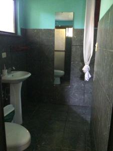 Koupelna v ubytování Jodokus Inn