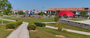a park with a playground with at VnV DORM HOMESTAY in Shah Alam