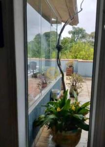 Μπαλκόνι ή βεράντα στο Hostel Curitiba Barreirinha