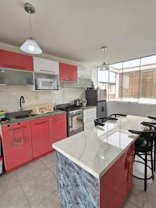 Kuchyň nebo kuchyňský kout v ubytování Departamento en Playa San Bartolo Con terraza