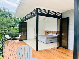 Ένα ή περισσότερα κρεβάτια σε δωμάτιο στο Villa tipo Suite, Privada en Villeta