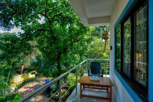 En balkon eller terrasse på Green Wave Luxury Resort