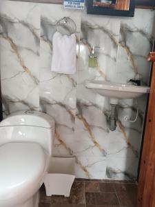 Et badeværelse på Mirador de Paipa