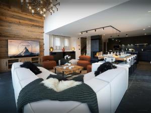 Χώρος καθιστικού στο Chalet Fango - OVO Network