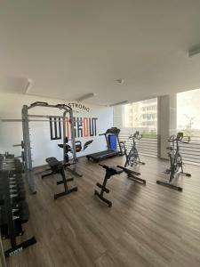 Phòng/tiện nghi tập thể dục tại Departamento Concon +26 ảnh