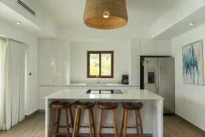 Η κουζίνα ή μικρή κουζίνα στο Luxury Villa with Jacuzzi