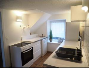 Η κουζίνα ή μικρή κουζίνα στο Le Jungforst