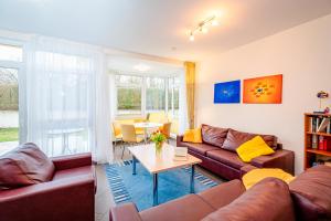 Khu vực ghế ngồi tại Residenz Meeresblick A Fewo 6